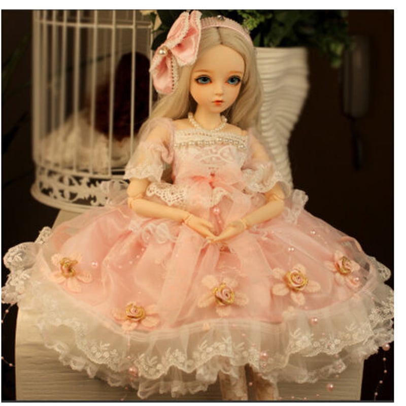 金髪】 球体関節人形 1/3 BJD フルセット ピンクの衣装 60cm 金髪】 球体関節人形 1/3 BJD フルセット ピンクの衣装 60cm