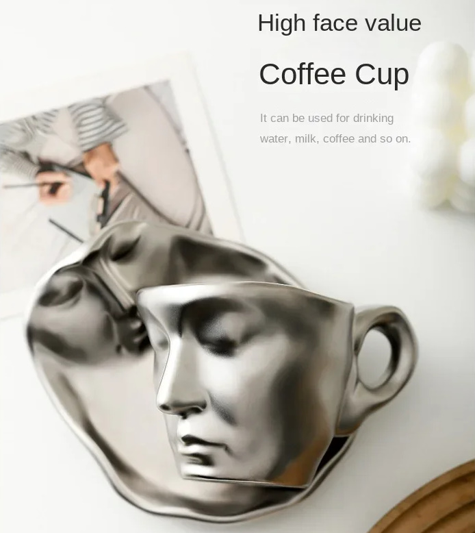 3色展開】 北欧風 コーヒーカップ 人型デザイン セラミック モダン