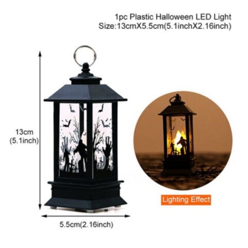 ハロウィン】 ランタン LEDライト かぼちゃ お化け 魔女 おしゃれ【3