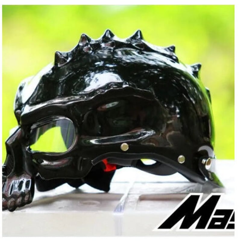 ドクロ スカル スタイル ヘルメット 半ヘル スノボ スノーボード