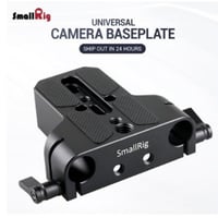ユニバーサル 低 プロファイル デジタル 一眼レフ カメラ 15mm ベースプレート  ロッド レール クランプ