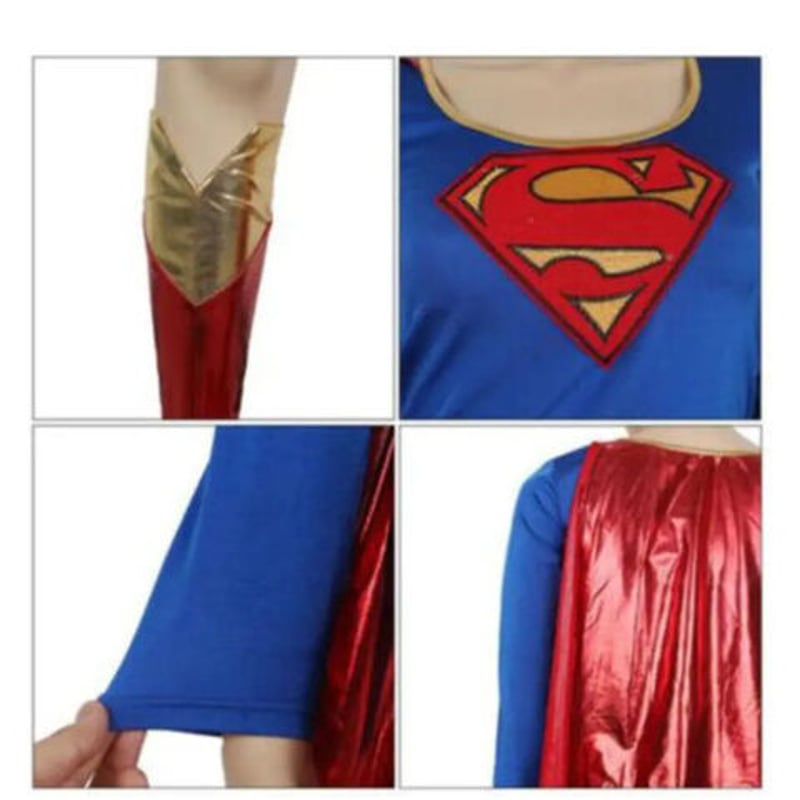 スーパーガール コスプレ 衣装 XS~XXL 女性用 ハロウィン スーパーガール コスプレ 衣装 XS~XXL 女性用 ハロウィン