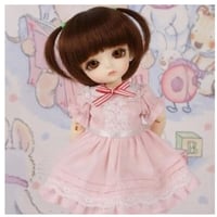球体関節人形 本体+眼球+メイクアップ済 BJD カスタムドール 女の子 かわいい ロリータ プリンセスドール 幼SDサイズ 1/8