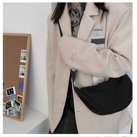クレッセント キャンバス ボディバッグ  【4色展開】