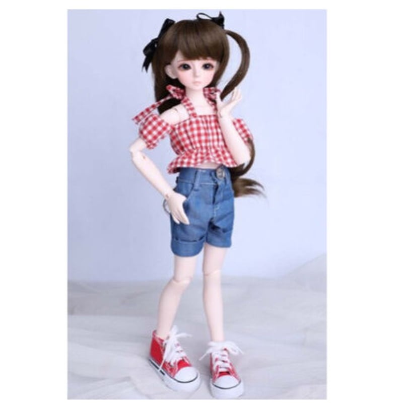 球体関節人形 BJD 1/4 フルセット 美少女 ショートデニムパンツ 夏服
