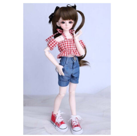 球体関節人形 BJD 1/4 フルセット 美少女 ショートデニムパンツ 夏服