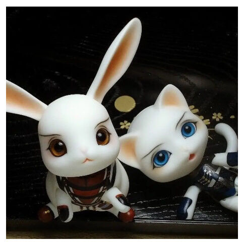 球体関節人形 本体+眼球+メイクアップ済 BJD カスタムドール うさぎ 1