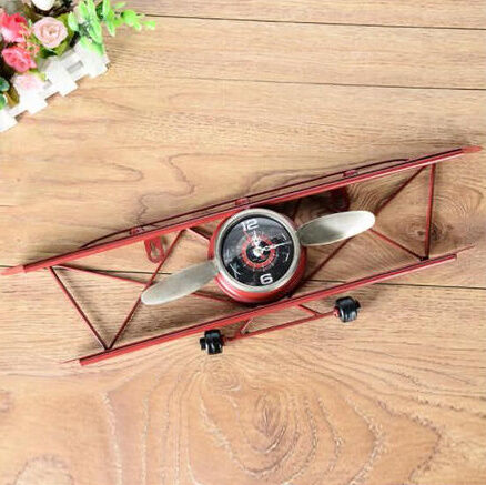 飛行機型 ウォールクロック 壁掛け時計 original