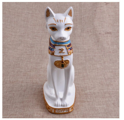 オブジェ】 置物 エジプト 猫 2体セット 像 ヴィンテージ レトロ