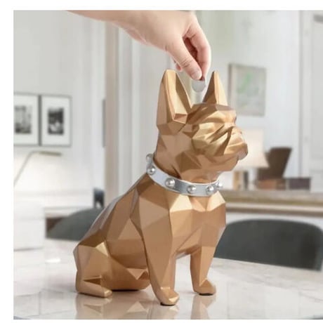 貯金箱 犬デザイン ６色展開 可愛い 置物 誕生日プレゼント インテリア 貯金箱 ギフト