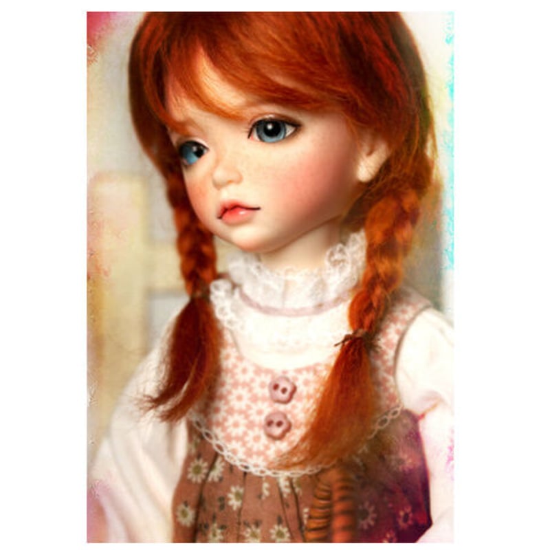 カスタムドール BJD 本体+眼球+メイクアップ済 球体関節人形 女の子