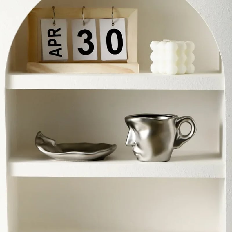 3色展開】 北欧風 コーヒーカップ 人型デザイン セラミック モダン