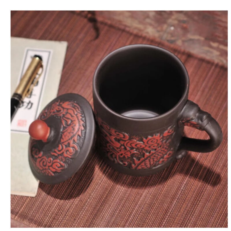 高鶴元カップコップ湯呑み観賞用カップコップ置物レトロ 高鶴元 陶器