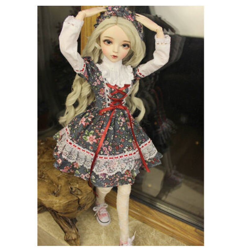 花柄の可愛い衣装】 BJD フルセット 1/3 美少女 60cm 球体関節人形
