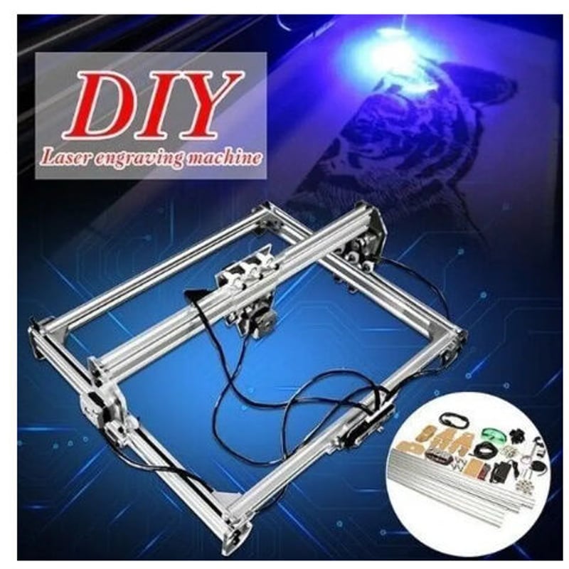 3000メガワットブルーCNCレーザー彫刻機 2軸DC 12ボルトDIY 3000メガワットブルーCNCレーザー彫刻機 2軸DC 12ボルトDIY