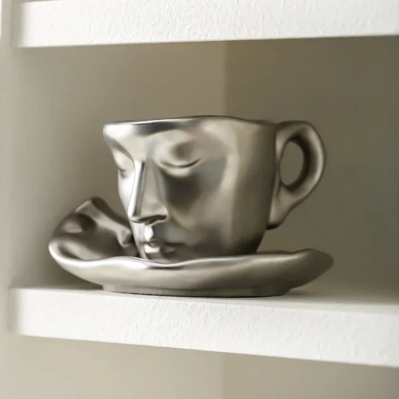 3色展開】 北欧風 コーヒーカップ 人型デザイン セラミック モダン