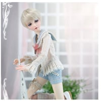 BJD 女の子 球体関節人形 輸入 手作り 女性 ミカ 本体＋眼球＋メイクアップ済み 1/4 カスタムドール 端整な顔立ち ホワイト ピンク ノーマル パープル ライトグリーン 5色