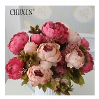 造花 シルクフラワー ピンク系 ６種類展開 大輪 アンティーク風 牡丹 芍薬 バラ アートフラワー ブーケ花束 アレンジメントにも