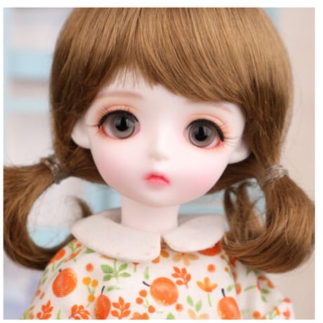 球体関節人形 BJD フルセット 1/6 美少女 女の子 本体＋眼球＋服＋靴＋ウィッグ メイクアップ済み カスタムドール 可愛い柄の衣装 26cm 選べる2色