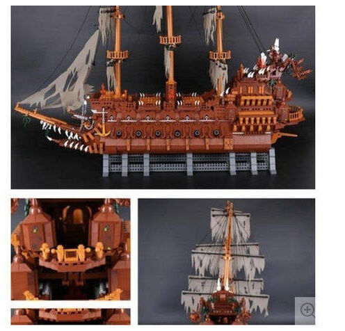 レゴブロック 互換品 フライングダッチマン号 海賊幽霊船 MOC 