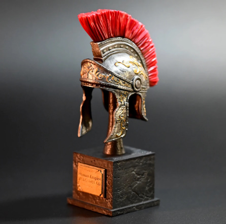 古代ローマ角闘士鎧模型装飾置物 オブジェ】古代ローマ 兜 ガレア ローマ兵 剣闘士 グラディエーター
