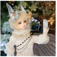 球体関節人形 美しい 儚げな 1/4 本体＋眼球＋メイクアップ済み BJD カスタムドール ラパン 可愛い 選べる4色
