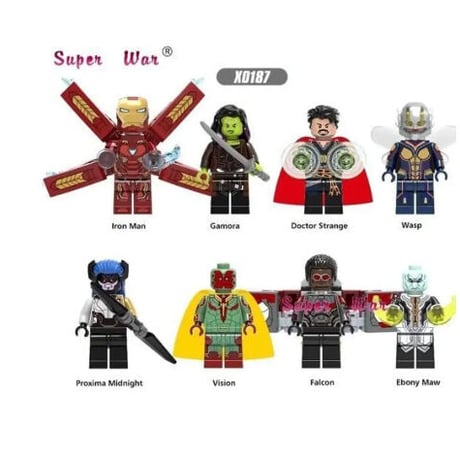 LEGO風 レゴ互換 アベンジャーズ 8体セット 10パターンから選択可能 アメコミ マーベル