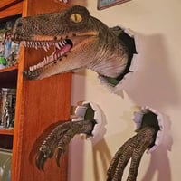 【2色展開】 3D 恐竜 壁 装飾 アクセサリー 部屋 インテリア 子供部屋 ショップ 模様替え ダイナソー ティラノサウルス