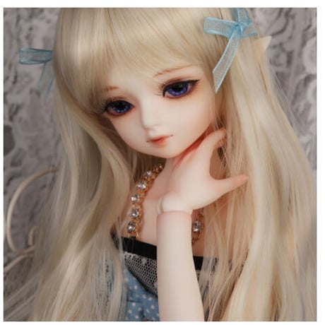 球体関節人形 美しい 1/4 本体＋眼球＋メイクアップ済み BJD カスタムドール 欧風 美少女 可愛い ホワイト ノーマル 選べる2色