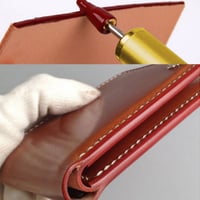真鍮 ヘッド 革 エッジ 染料 ローラーペン