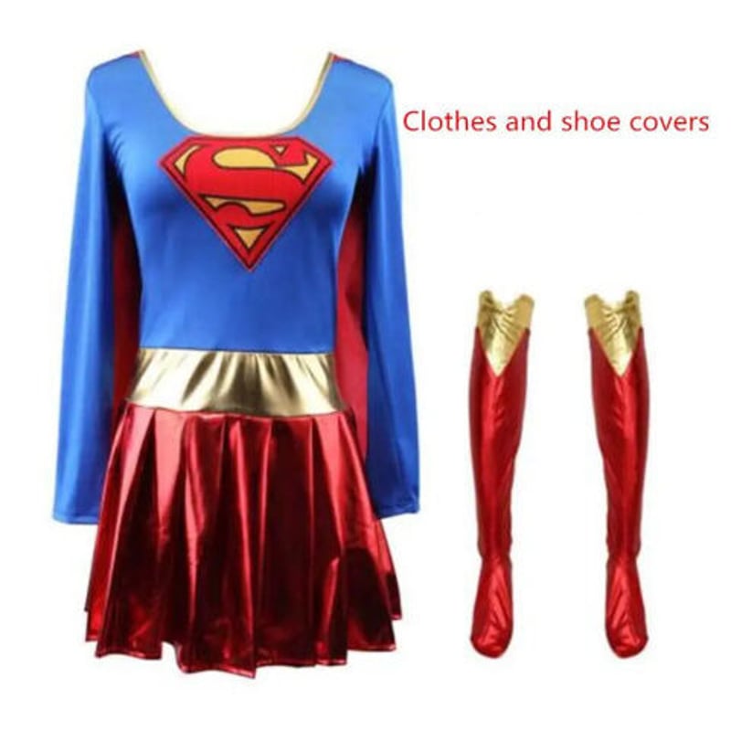 スーパーガール コスプレ 衣装 XS~XXL 女性用 ハロウィン スーパーガール コスプレ 衣装 XS~XXL 女性用 ハロウィン