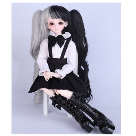 球体関節人形 BJD シャツ＋スカート リボンドール衣装 服 カスタムドール 美しい 可愛い 1/3 1/4 1/6 選べる3サイズ
