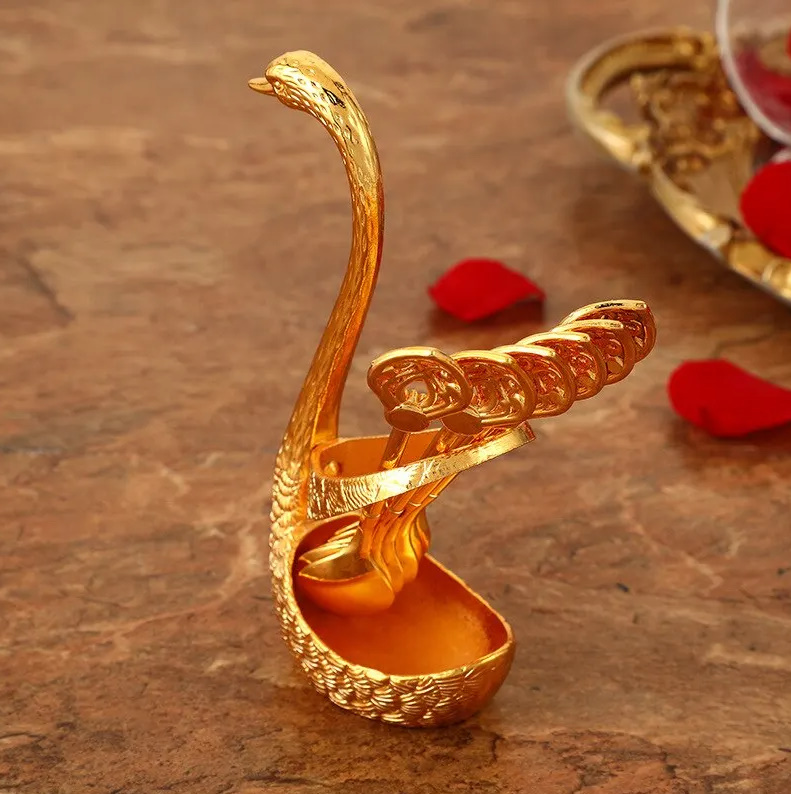 2色展開】白鳥 スプーン ベースホルダーセット カトラリー コーヒー