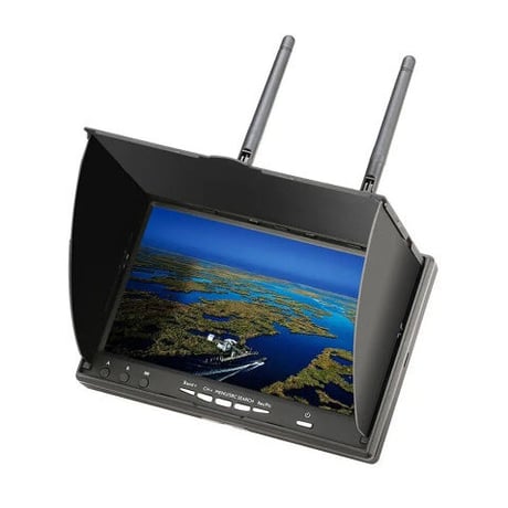Eachine 5802D 5.8G 40CH DVR内蔵 7インチ FPV モニター ドローン空撮 ラジコンヘリ ラジヘリ