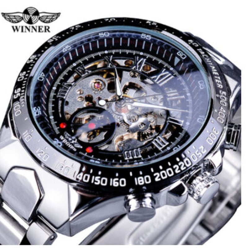 T-WINNER 腕時計 スケルトン メンズ 機械式 自動巻き 高級 レトロ