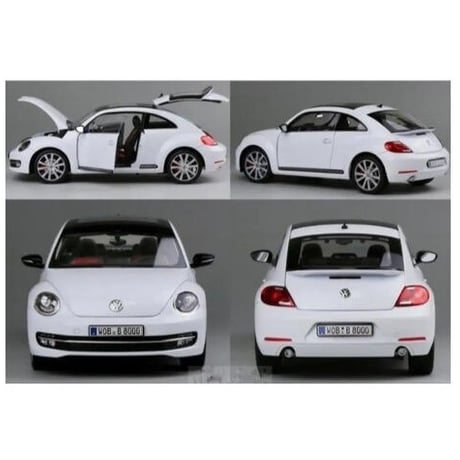1/18 2012 VW フォルクスワーゲン ニュービートル ダイキャストカー ２色展開 白 黄人気 趣味 コレクション ミニカー