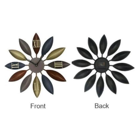 時計 壁掛け 羽 花 ローマ数字 モダンレトロ スタイル DIY お洒落 面白 輸入雑貨 インテリア 高性能