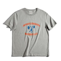 ヴィンテージ スタイル コットン スポーツ レトロ プリント Tシャツ