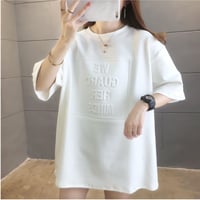 合わせやすい ラウンドネック 半袖 ゆったり 抜け感 演出 着回し ファッション Tシャツ