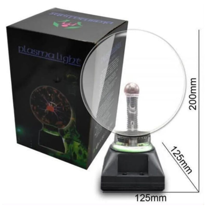 プラズマボール サンダーボール タッチセンシティブランプ 放電球 科学