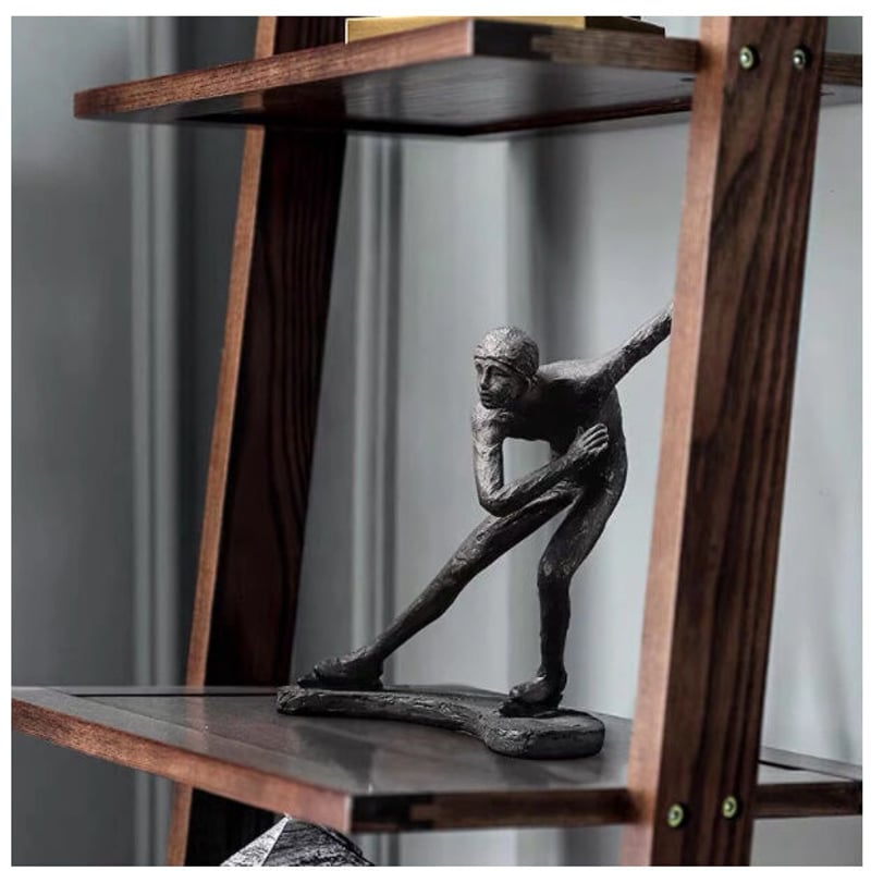 オブジェ】 置物 北欧インテリア 彫刻 スケート レトロ アート 樹脂