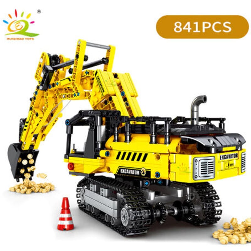 レゴ互換 ショベルカー テクニック 工事現場 パワーショベル LEGO風 