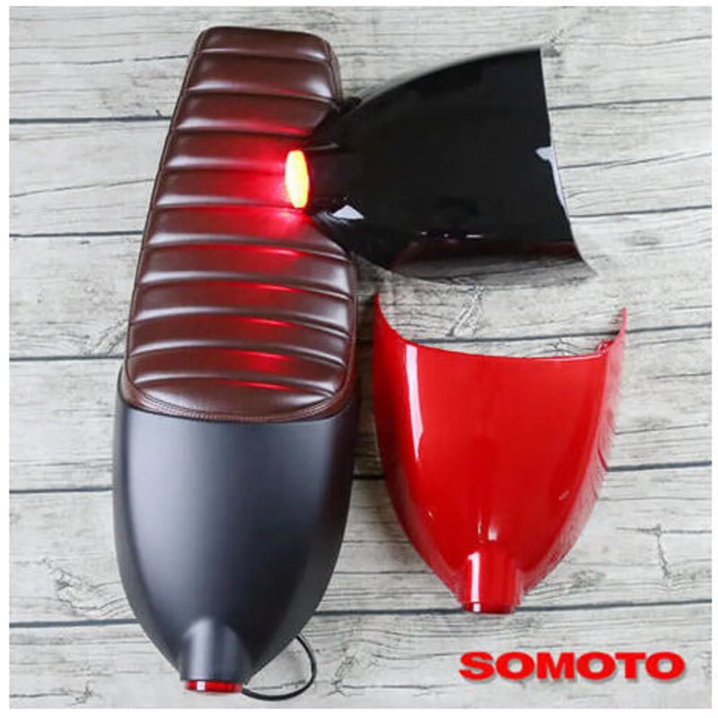 テールランプ付 カフェレーサー シート SR400/500 W400 GB250 250TR