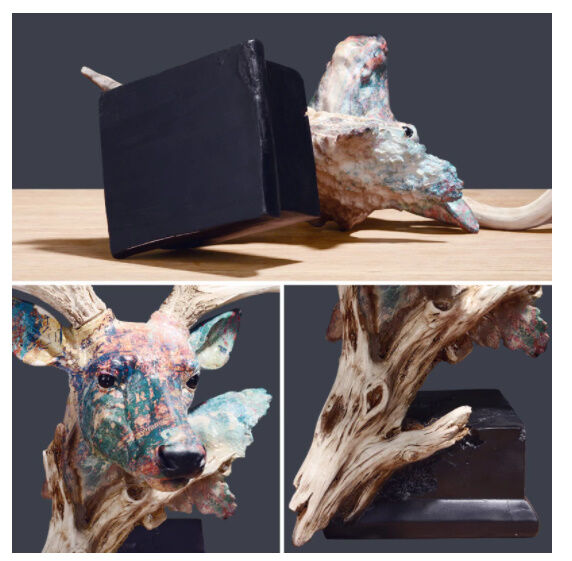 北欧風装飾品置物置物樹脂で鹿の頭を模した置物 北欧風装飾品置物置物樹脂で鹿の頭を模した置物 北欧風装飾品置物置物