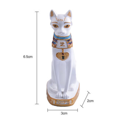 オブジェ】 置物 エジプト 猫 2体セット 像 ヴィンテージ レトロ