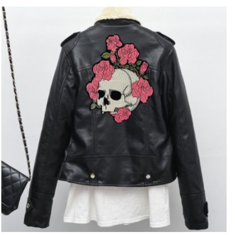 売約済 モローズ ダブルライダース ビッグサイズ 5L 刺繍 スカル