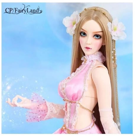 エルフ 妖精 1/3 ラバーボディー BJD 高品質 62.5 cm 球体関節人形 カスタムドール 本体眼球メイクアップ洋服 ウィッグセット