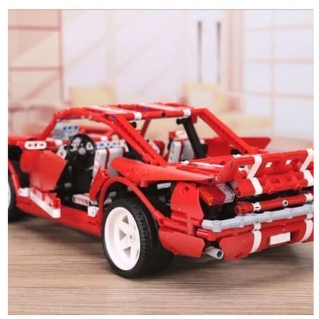 レゴ互換 フォード マスタング 2000ピース マッスルカー ブロックおもちゃ LEGO互換
