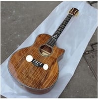 高級 木製 アコースティックエレキギター バンド 音楽 ミュージック 楽器