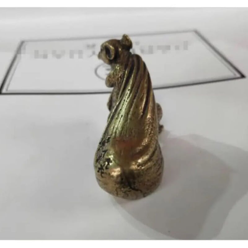 オブジェ】 置物 インテリア 彫刻 ネズミ 泥棒 アンティーク 精巧 樹脂